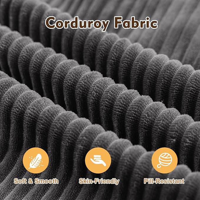 108" L Shaped Couch, Modular Sectional Sofa with Chaise, Cloud Boneless Couch with Deep Seat & Removable Pillow for Living Room, Bedroom,No Assembly Required（Grey）