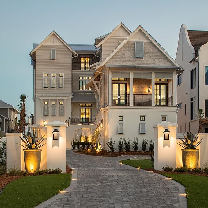 LED Outdoor Wall Light,Lamp Head 350 ° Angle Adjustment, 120-277V Dimmable, 1200LM3000K, IP65 Waterproof for Outdoor Light Fixture, forFront Door Porch Garage Entryway, 2-Pack