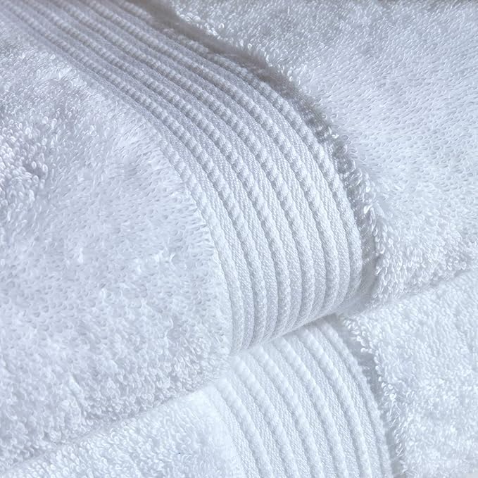 Christy Supreme Hygro Family Towel Set | White | 100% Luxury Supima Cotton | Ultra Soft | Super Absorbent | 650GSM | 2 Bath Sheets 2 Bath Towels 2 Hand Towels