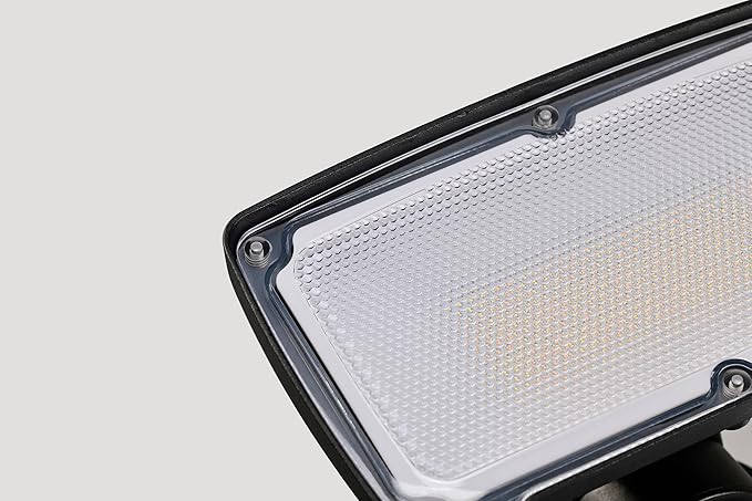 26W Flood Lights Outdoor, Integrated LED Security Light Fixture with 1 Adjustable Head, Adjustable Brightness and Color, Dusk to Dawn Exterior LED Outdoor Light for Garage Yard Porch 2-Pack (Black)