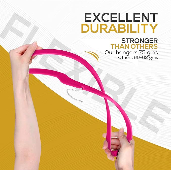 Premium Velvet Hangers 50 Pack Ultra Thin Non Slip Adult Felt Space Saving Suit Hanger for Closet Heavy Duty Coat Pants Jackets Dress Hangers 360° Swivel Hook Hold Upto 10 lbs Dark Pink