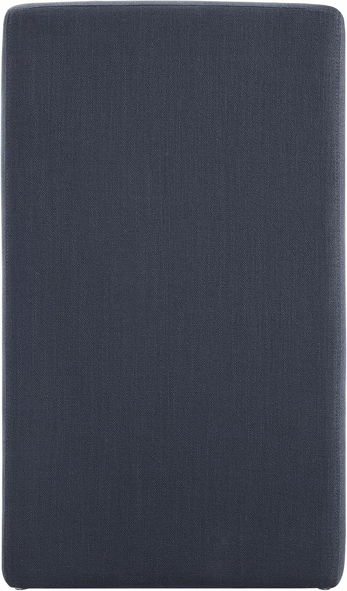 CHITA Dining Chairs with Casters Set of 4, FSC Certified Upholstered Armless Modern Rolling Dining Chairs with Rollers for Bedroom Reading Room Living Room, Insignia Blue