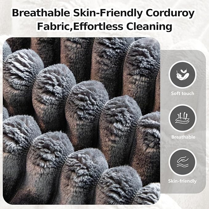 108'' Modular Sectional L-Shaped with Chair,Deep Seat Boneless Corner Couch for Living Room,Plush Corduroy Couch with Detachable Sofa Set,No Assembly(Left Facing Chaise，Gray)