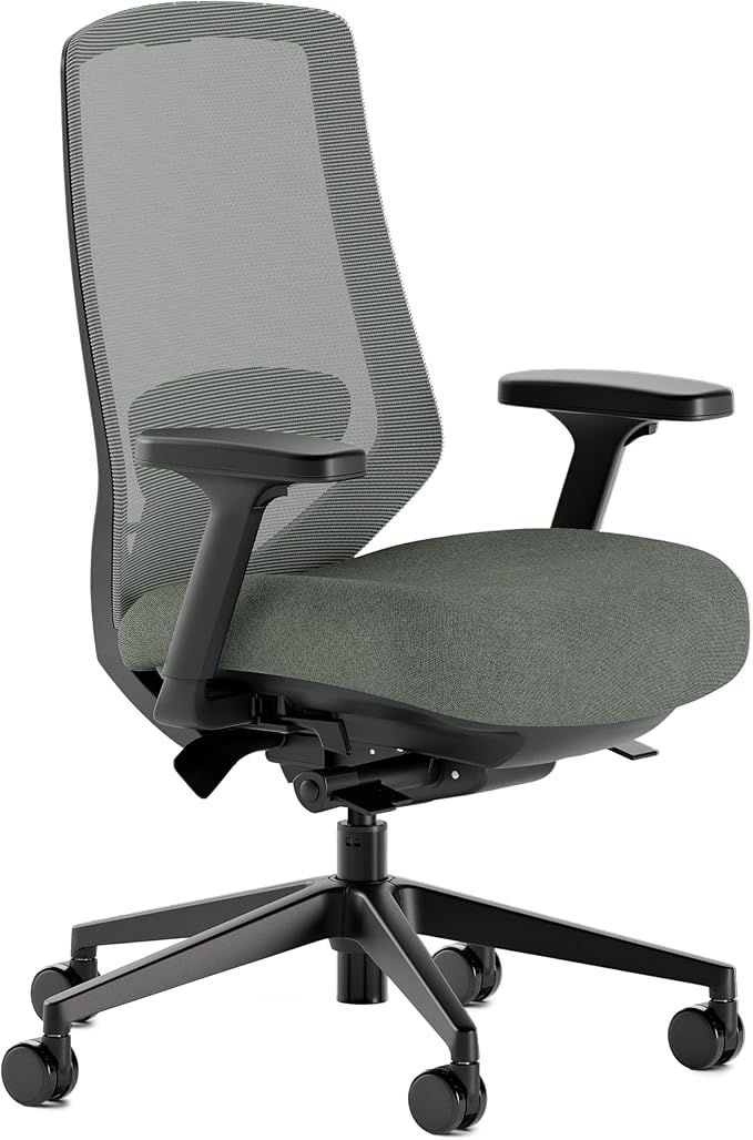 Branch Ergonomic Chair Pro - Mesh Office Chair with 14 Points of Adjustment - Height, Depth & Tilt Adjustable - 5D Armrests - Forward Tilt, Smooth Recline, and Lumbar Support - Everglade