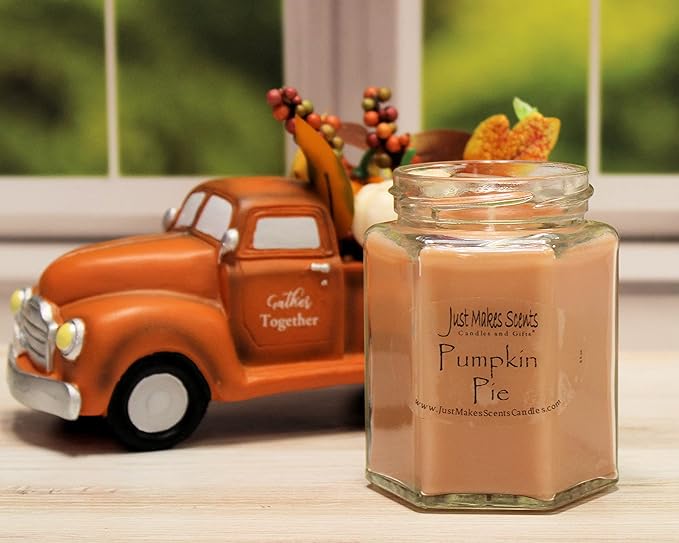 Pumpkin Pie Scented Blended Soy Candle by Just Makes Scents (8 oz)