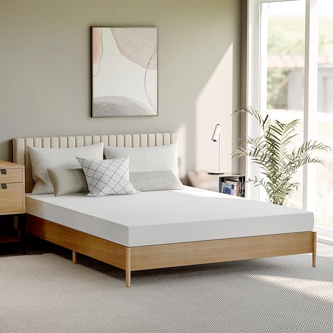 GAESTE 6 Inch Queen Cooling Memory Mattress Medium Firm CertiPUR-US Certified Foam, Pressure Relief & Cool Sleep Mattress-in-a-Box Comfort & Supportive Fiberglass Free (Queen, 6 in)