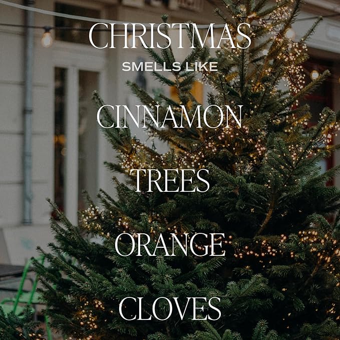 Sweet Water Decor Christmas Candle - Christmas Tree, Apple Cider, and Cinnamon, Winter Holiday Scented Soy Candles for Home - 11oz White Jar, 50+ Hour Burn Time, Made in The USA