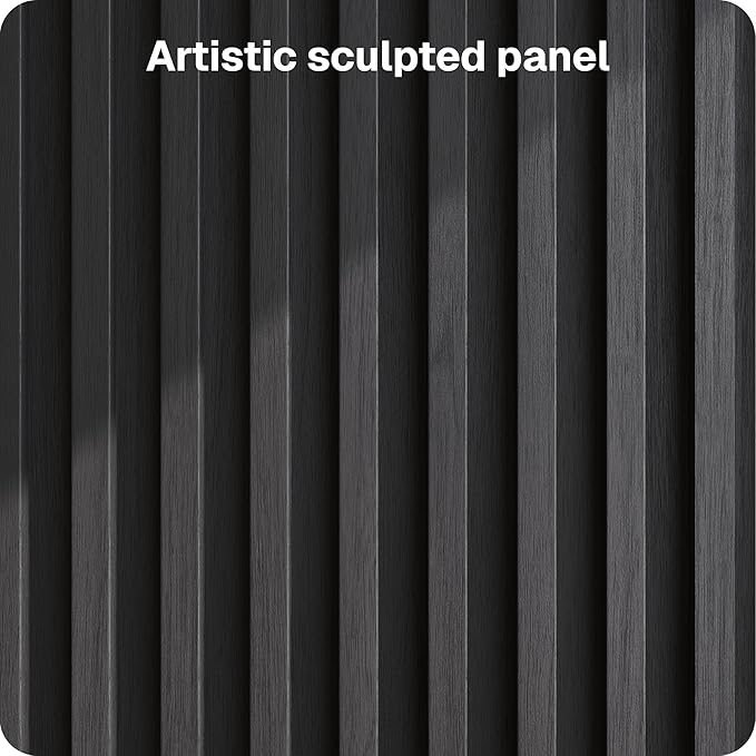 BELLEZE Modular Fluted Sideboard Buffet Cabinet with Storage, Mid-Century Modern Console Table with Symmetrical Arched Doors, Elegant Credenza for Dining Room, Kitchen, and Living Room, Camel