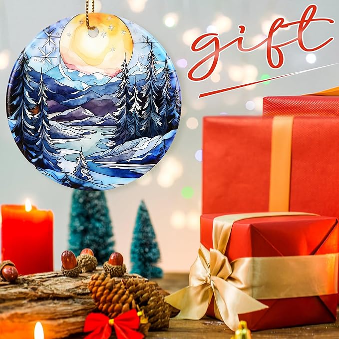 Christmas Ornament, Sunrise Ornament, Christmas Decorations for Tree, Heirloom Keepsake, Gift Idea