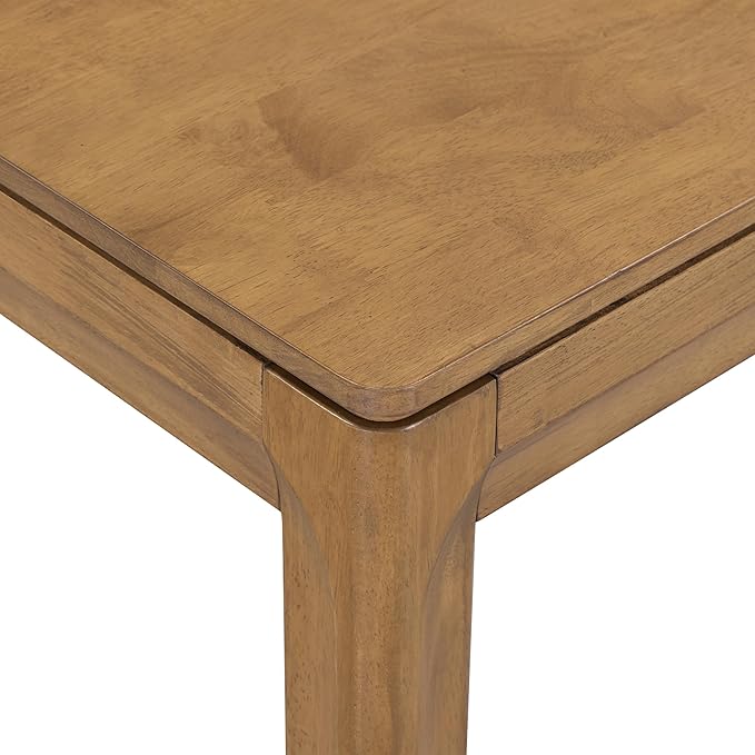 NTC Flow 47-Inch Console Table, Modern Solid Wood Entryway Table with Hidden Drawer, Waterproof & Heat Resistant, Narrow Table for Hallway, Living Room & Foyer, Teak Look