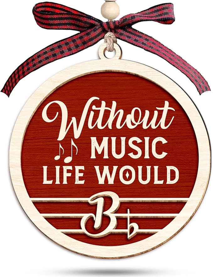 Music Gifts - Musical Ornaments for Christmas Tree, Music Themed Christmas Ornaments, Unique Ornament for Musicians, Musician Gifts