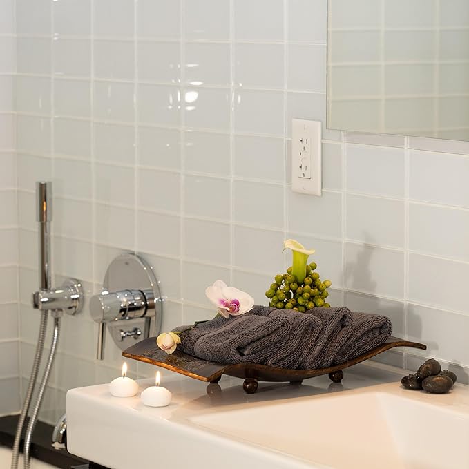 Mosobam Luxury Turkish 8pc Towel Set 30X58 16X30 13X13 Charcoal Gray (Dark Grey) 700 GSM Bamboo Viscose & Aegean Turkish Combed Cotton