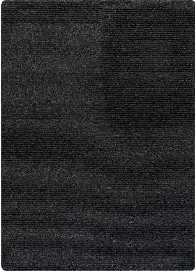 Non Slip Dark Gray Solid Rubber Back Thing Rug for Living Room 3x5 Area Rugs for Kitchen, Rugs for Bedroom, Stain Resistant Easy Cleaning Non Shedding Carpet Dark Gray 3 x 5