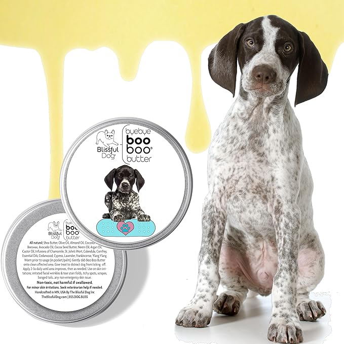 The Blissful Dog 8 oz TIN German Shorthaired Pointer Booboo Butter