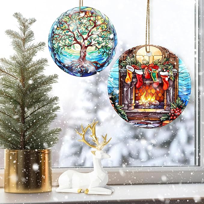 Christmas Ornament, Stocking Ornament, Christmas Decorations for Tree, Heirloom Keepsake, Gift Idea