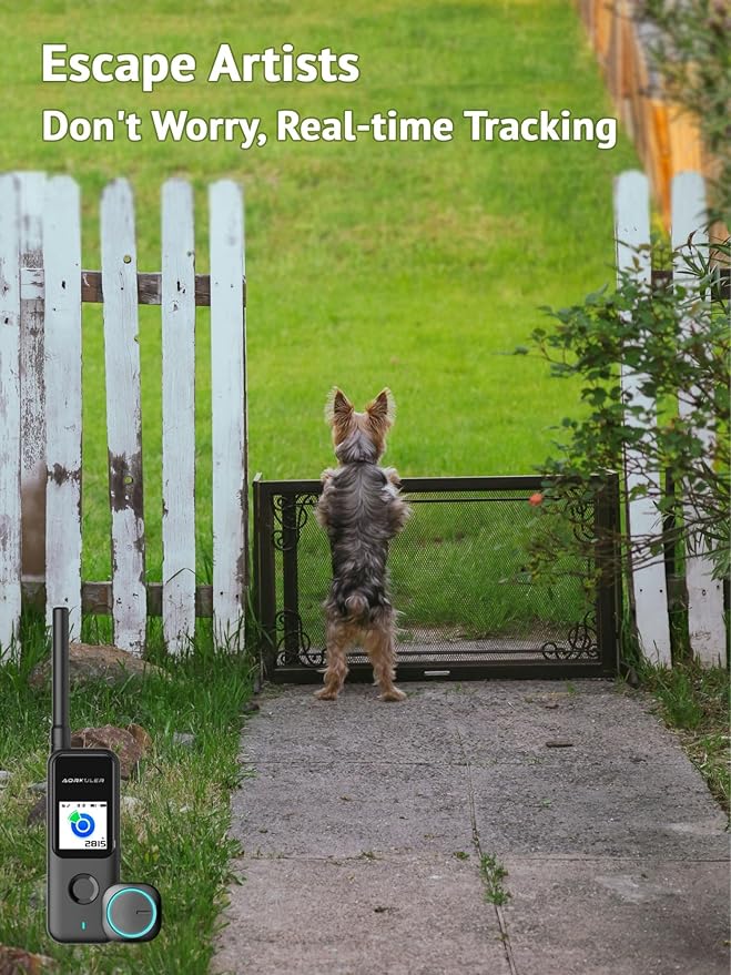 Outdoor GPS Dog Tracker – Ideal for Remote & Rural Areas, No Phone or Signal Needed, Real-Time Tracking for Daily Walks, Hiking, Farms, and Large Open Spaces – No Monthly Fees (Tracker 2)