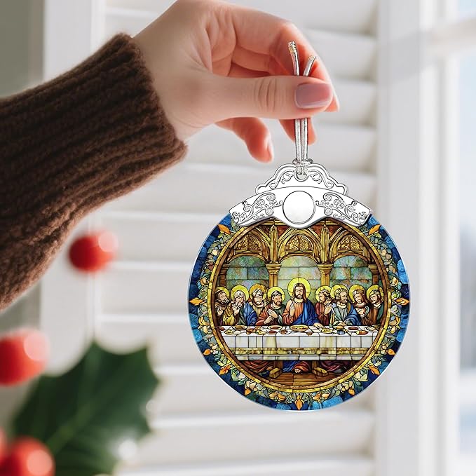 The Last Supper Christmas Decorations - Christmas Ornaments for Tree | Christian Religious Holiday Ornaments – Religious Gifts | Holiday Party Gifts | Gift Ideas & Xmas Gift