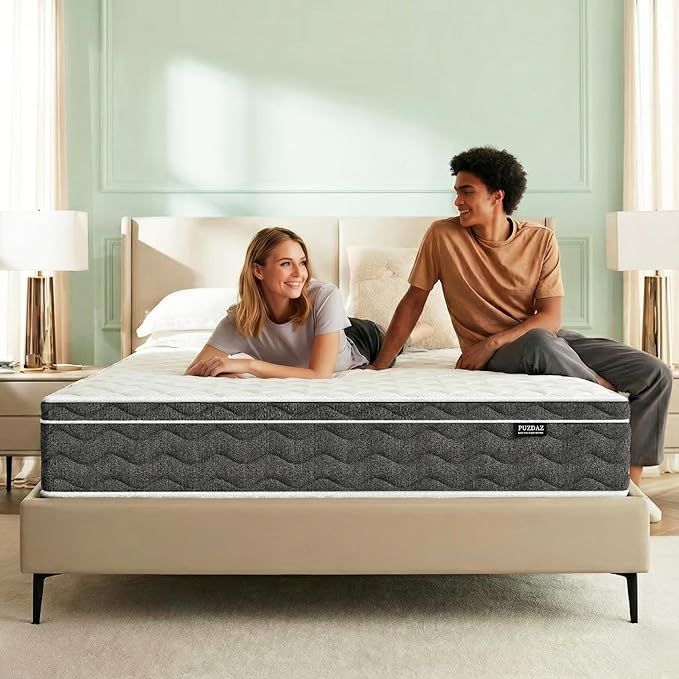 Full Mattress 10 Inch Full Size Mattress in a Box - Memory Foam & Individually Pocket Coils Springs, Pressure Relief, Motion Isolation, Edge Support, CertiPUR-US Certified, Medium Firm