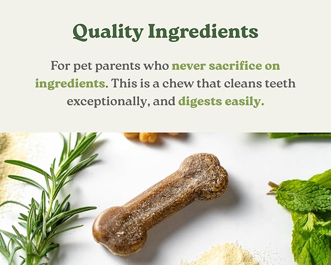 Earthbones Dental Chews for Dogs 10-20lbs, 30 Bones