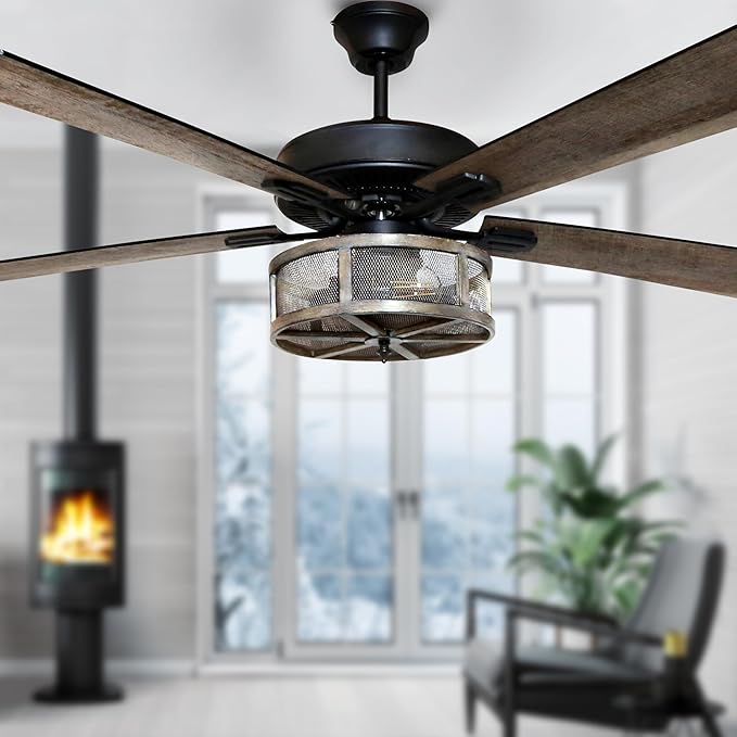 RIVER OF GOODS 52" W LED Indoor Oil Rubbed Bronze WiFi Smart Ceiling Fan Compatible with Amazon Alexa and Google Home