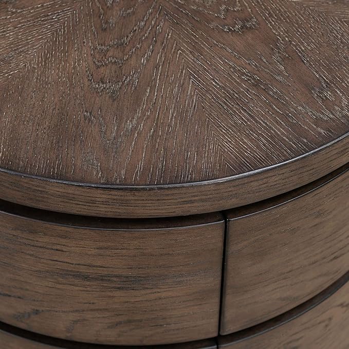 Liberty Furniture Cascade Falls Living Room Round End Table - Satin Espresso