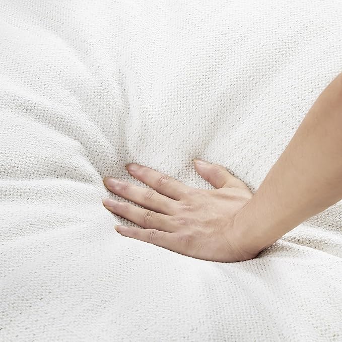 CHITA Luxury Oversized Sectional Modular Sofa, Premium Down Filled Cloud Couch, FSC Certified Comfty Deep Seat Sectional for Living Room, 3 Seat, 114‘’ Width, Cream