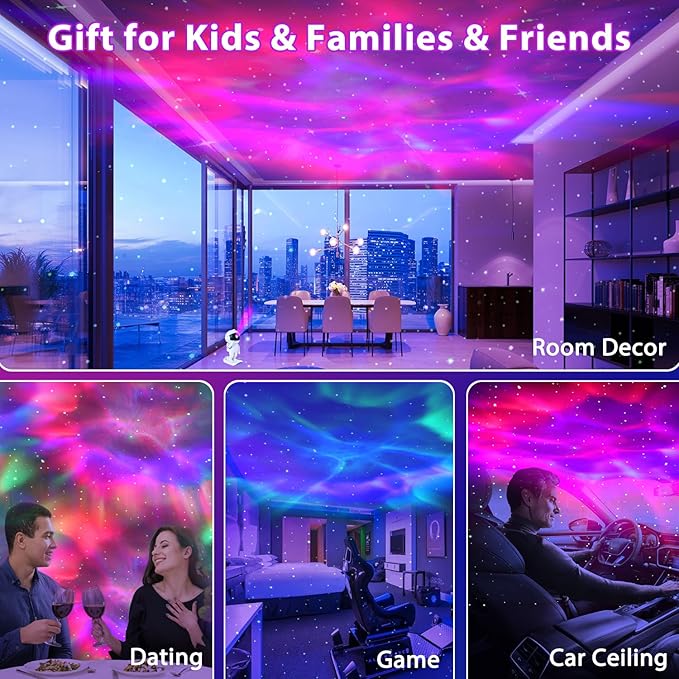 Star Projector, Galaxy Projector for Bedroom, Night Light with Timer and Remote Control, Gift for Kids Adults for Birthdays, Christmas