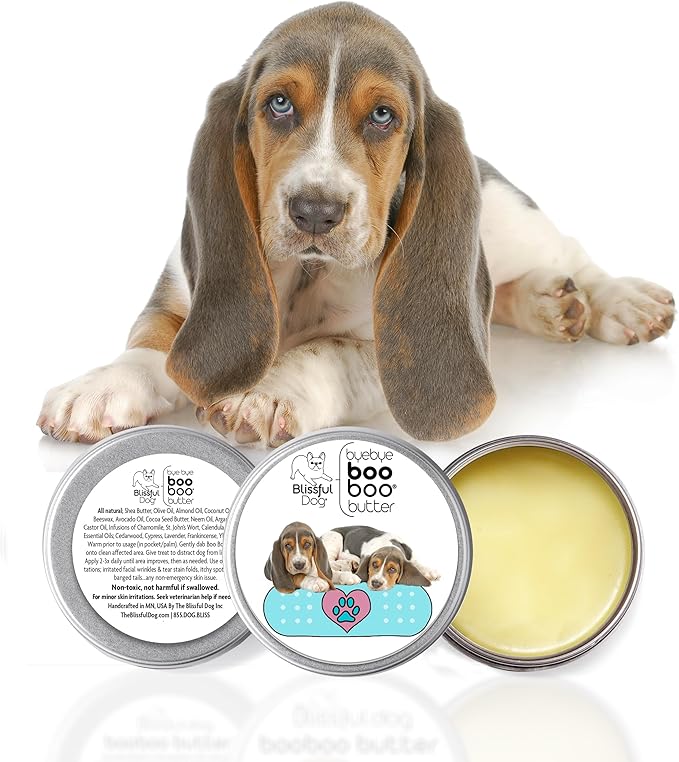 The Blissful Dog 1 oz TIN Basset Hound Booboo Butter