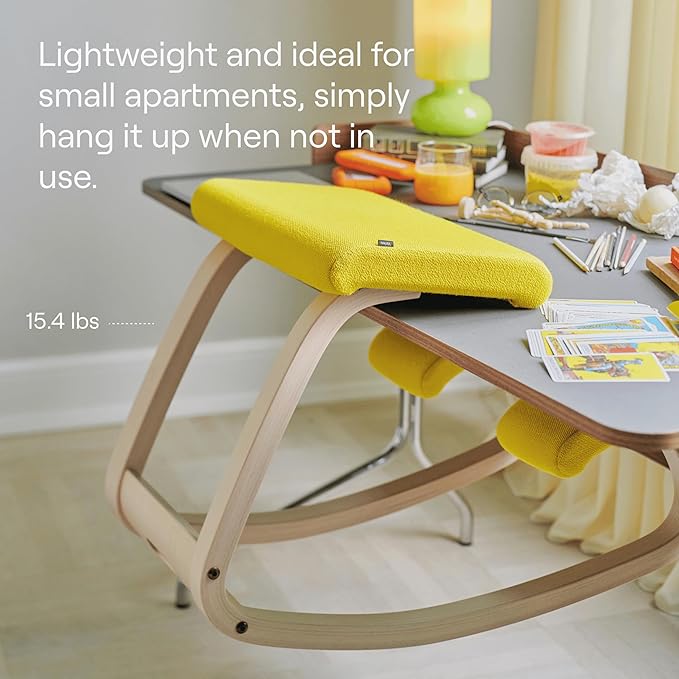 Varier Variable Natural/Black Ergonomic Office Kneeling Chair – Active Sitting, Rocking Seat for Home, Study & Posture Support – 10 Year Quality Guarantee