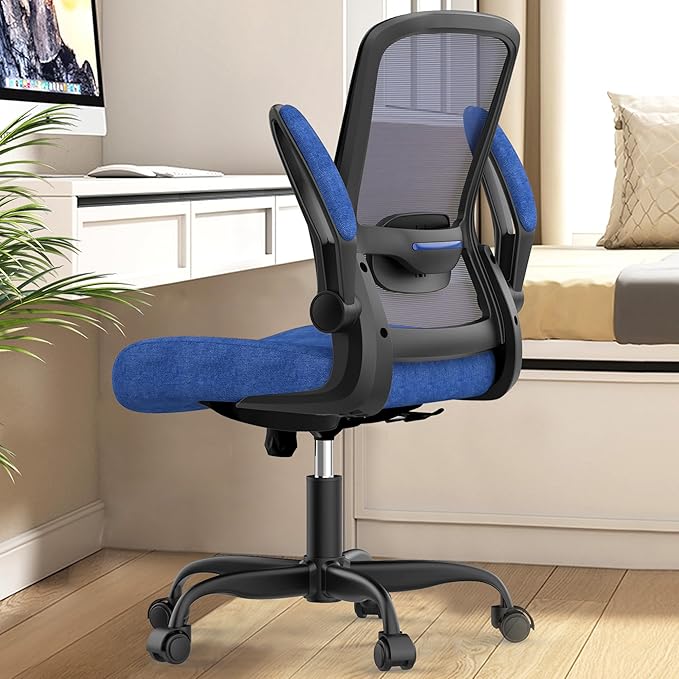 Mimoglad Office Chair, Ergonomic Desk Chair with Adjustable Lumbar Support, High Back Mesh Computer Chair with Flip-up Armrests-BIFMA Passed Task Chairs, Executive Chair for Home Office