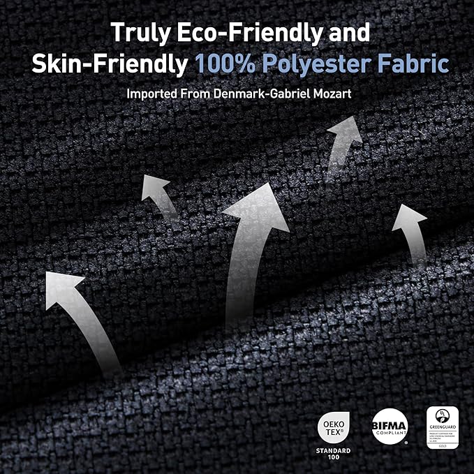 COLAMY Ergonomic Mesh Office Chair, Computer Executive Desk Chair, Ergonomic Office Chair Lumbar Support with Flexible Backrest, Slide Seat, Darkblue