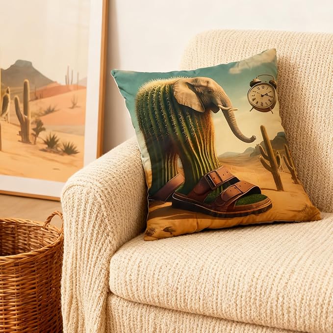 Italian Brainrot Pillow Covers 18"x18" Holiday Decor Throw Cushion Case Set of 4 Itlian Brainrot Home Decorations for Home