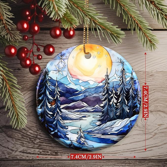 Christmas Ornament, Sunrise Ornament, Christmas Decorations for Tree, Heirloom Keepsake, Gift Idea