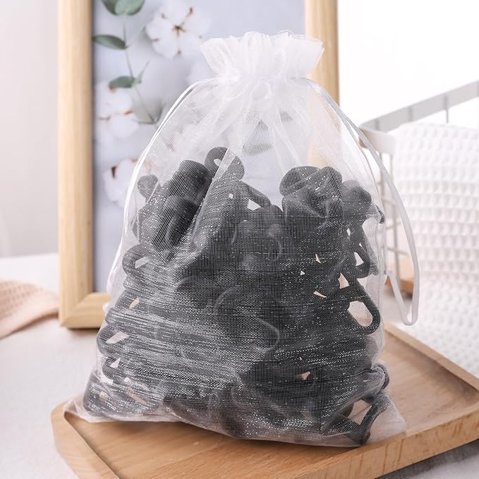 Hanger Hooks Space Saving, 60PCS Clothes Hanger Connector Hooks Closet Space Savers for Hanging Clothes, Black