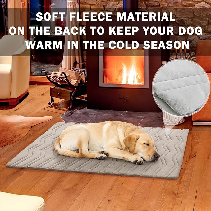 SCENEREAL Dog Cooling Mat for Crate, Thicken Self-Cooling Dog Pad Reversible (Cool & Warm), 48"x28" Pet Cool Bed for M Large XL Dogs,Kennel Sofa Mats Machine Washable, Durable Non-Toxic Gel, Outdoor