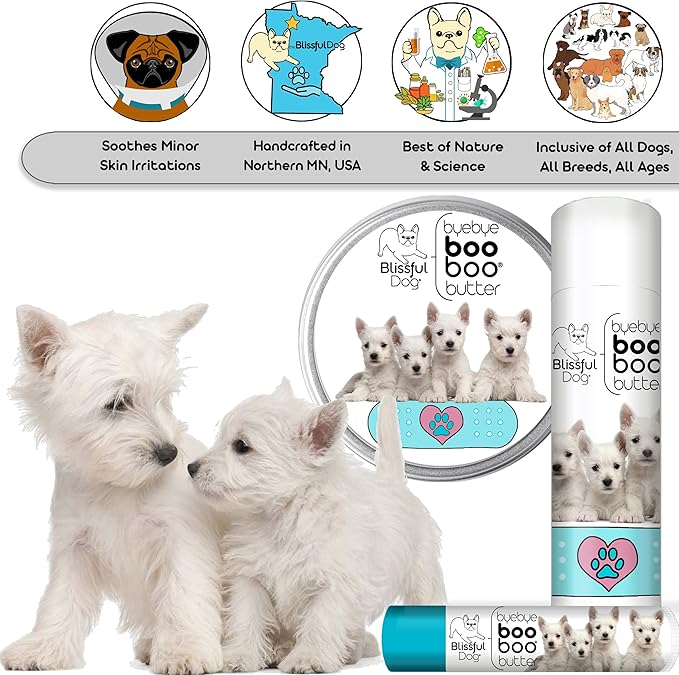 The Blissful Dog West Highland Terrier Boo Boo Butter, 16 oz.