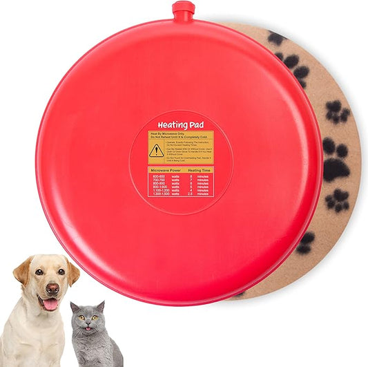 Original Pet Heating Pad Microwave, Snuggle Warming Safe Outdoor Newborn Kitten Puppy Pet Bed Warmer, Gel Reusable Heat Disc, Waterproof Heating Disk for Dog Cat Rabbit and Guinea Pig Gifts