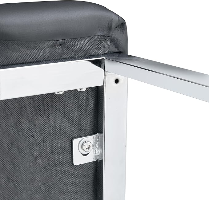 Modern Dining Chairs Set of 4, White Faux Leather Kitchen Chairs, Upholstered Armless Dining Room Chair with Gold Mental Legs Heavy Duty, Comfortable (Black Chairs, Set of 4)