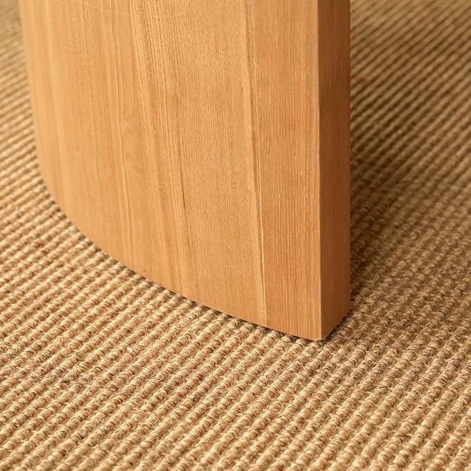 Round Nesting Coffee Table Set of 2, 31.5" Large and 18" Small Low Tables, Modern Wood Grain Tables for Living Room, Brown