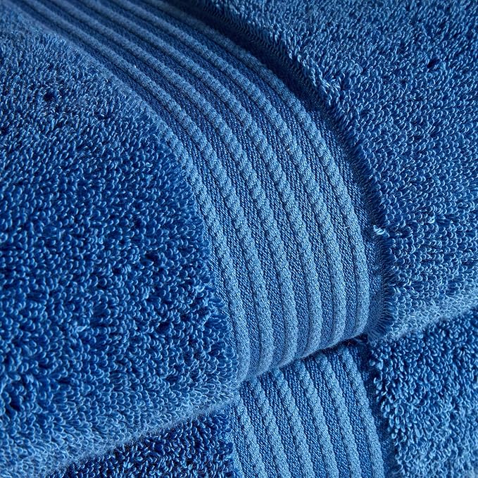 Christy Supreme Hygro 4 Piece Towel Set | Deep sea | 100% Luxury Supima Cotton | Ultra Soft | Super Absorbent | 650GSM |2 Bath Sheets 2 Hand Towels