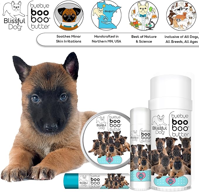 The Blissful Dog 8 oz TIN Belgian Malinois Booboo Butter