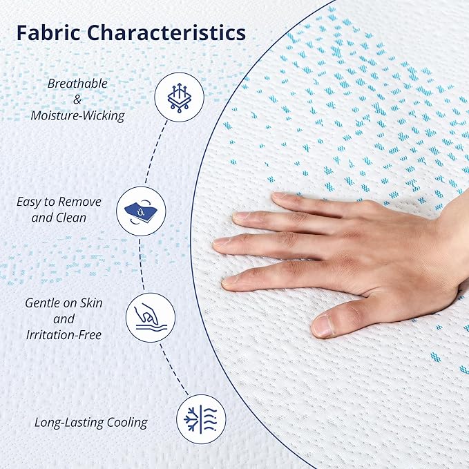 EGOHOME 6 Inch Twin Mattress for Kids, Gel Memory Foam with Charcoal, Fiberglass Free, CertiPUR-US Certified, Temperature-Regulating, Washable Cover, Medium Firm, Bed in a Box, 75"x38"x6"