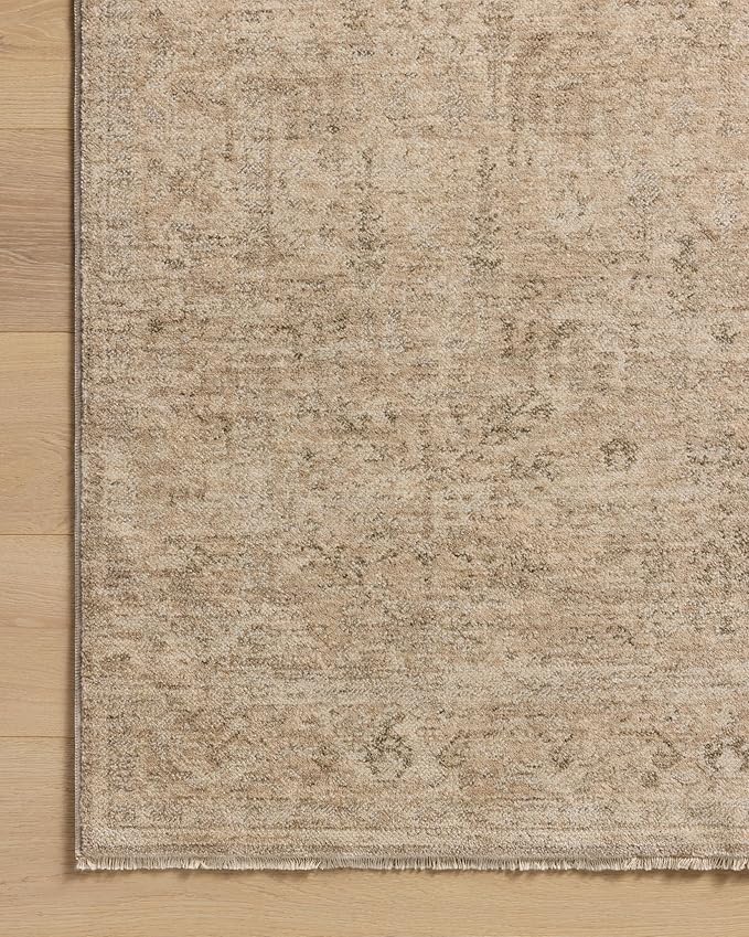 Loloi Magnolia Home by Joanna Gaines Junie Collection JUE-02 Oatmeal/Smoke 2'-7" x 10'-0", .38 Pile Height, Runner Rug