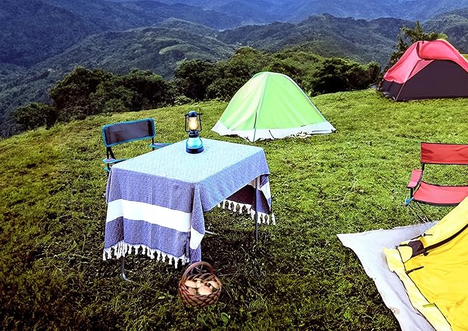 Bazaar Anatolia Turkish Beach Towel – 100% Cotton, Quick Dry, Sand Free Towel for Bathroom, Camping, Travel, Royal Navy – Oversized 71x39 Inches – Diamond Dark Blue