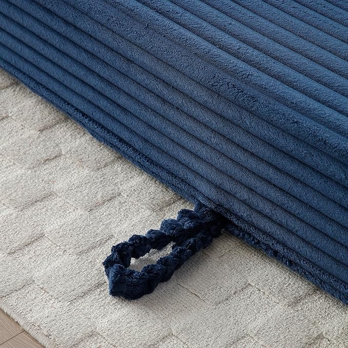 73" Cloud Loveseat Sofa Couch in a Box, 2 Seater Boneless Couch, Convertible Pull Out Sofa Bed with Pillows, No Assembly, Memory Foam, Modern Small Couches for Small Spaces (A-Blue)