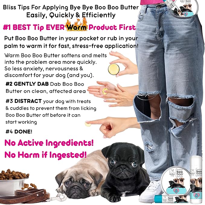 The Blissful Dog 8 oz TIN Pug Booboo Butter