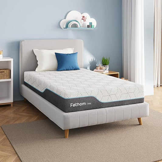 FATHOM Firm Full Mattress 6 Inch Memory Foam Mattress Full Size Bed in a Box for Back Pain Relief and Cool Sleep with Gel Foam and Removeable Fiberglass Free Cover, CertiPUR-US Certified