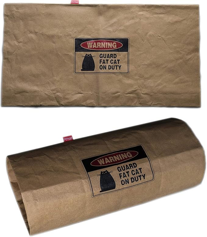 Cat Tunnel - Unbreakable Cat Cave & Hideaway Tube Toy, Brown, 1 Count
