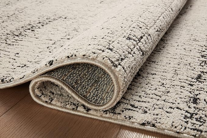 Loloi Darby Collection DAR-02 Oatmeal/Charcoal 6'-7" x 9'-3" Area Rug
