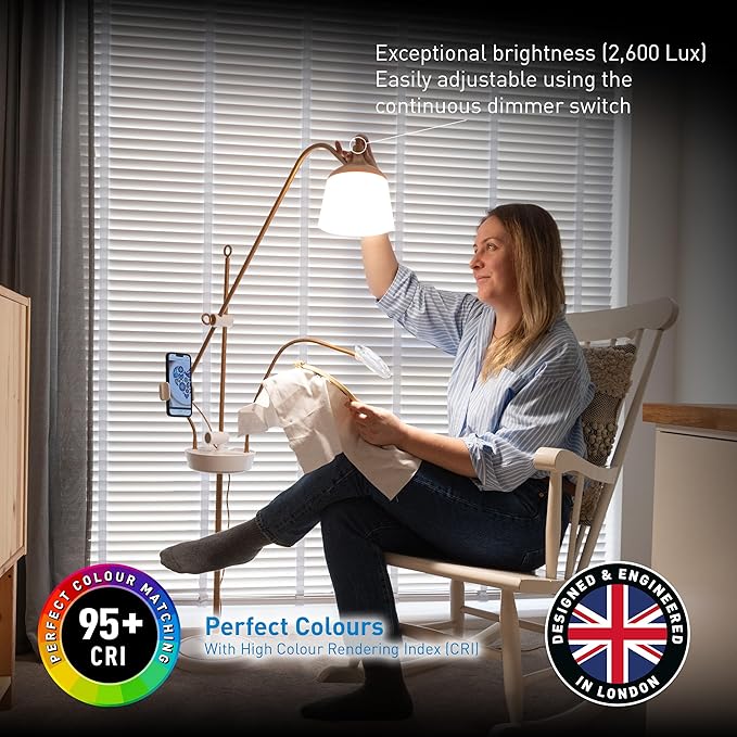 Daylight Company Anita Floor Lamp Stitch with Precision, Craft in Comfort, and Ease Strain on Your Eyes.